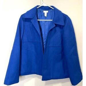 Chico's Open Front Peacoat/ Jacket Pockets Women's Chico Size 2/12-14